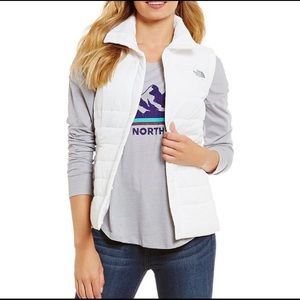 White North Face Vest